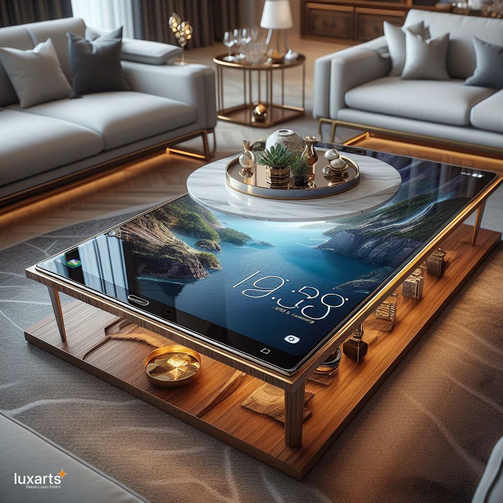 Tech-Infused Elegance: Cellphone-Inspired Epoxy Coffee Tables for Contemporary Living luxarts cellphone inspired epoxy coffee tables 5