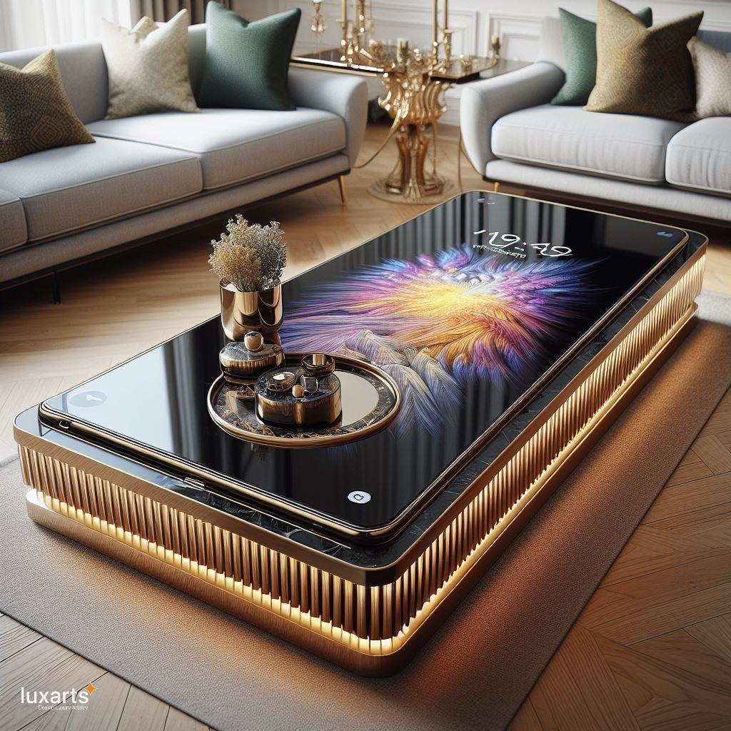 Tech-Infused Elegance: Cellphone-Inspired Epoxy Coffee Tables for Contemporary Living luxarts cellphone inspired epoxy coffee tables 9