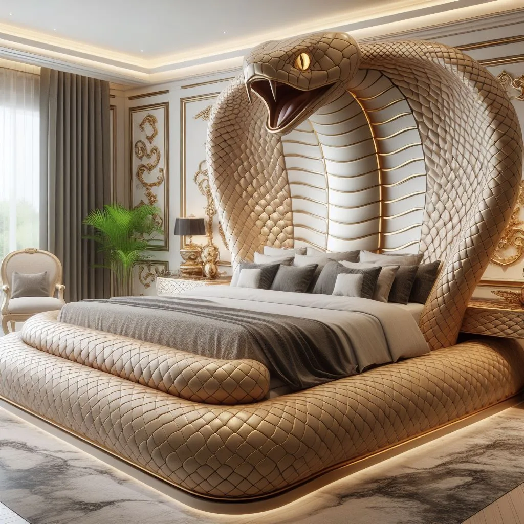 Embrace the Serpent: Cobra-Inspired Bed for Sleek and Stylish Sleeping