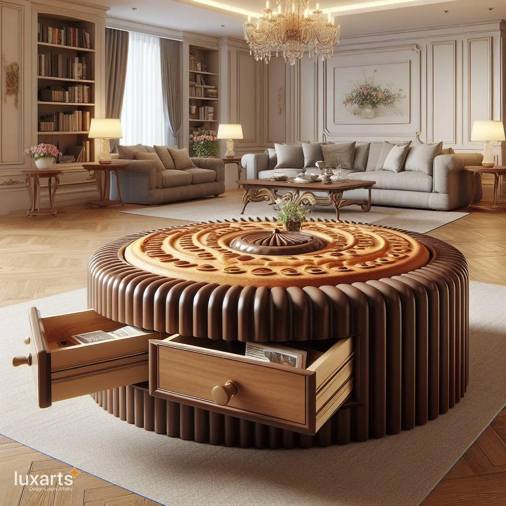 Sweeten Your Space: Add a Whimsical Touch with a Cookie Shaped Coffee Table luxarts cookie shaped coffee table 1 jpg