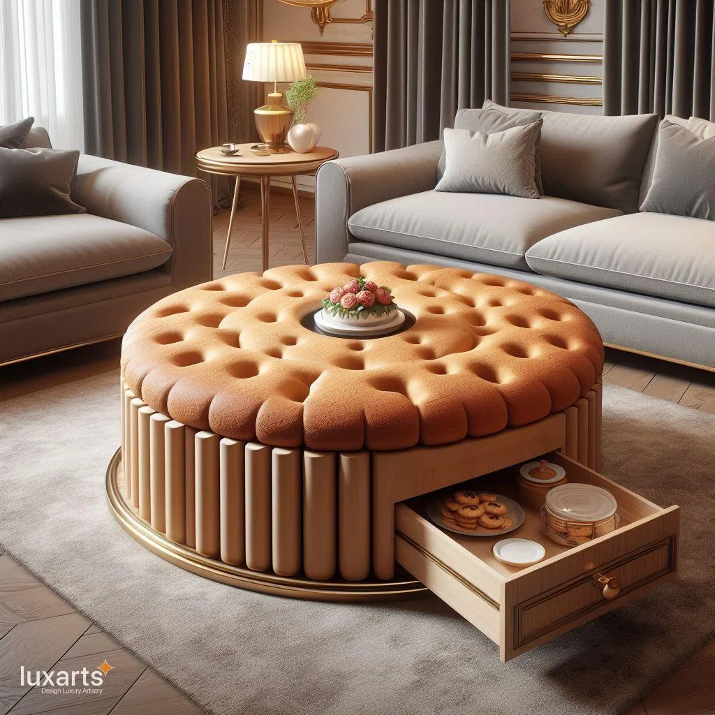 Sweeten Your Space: Add a Whimsical Touch with a Cookie Shaped Coffee Table luxarts cookie shaped coffee table 3 jpg