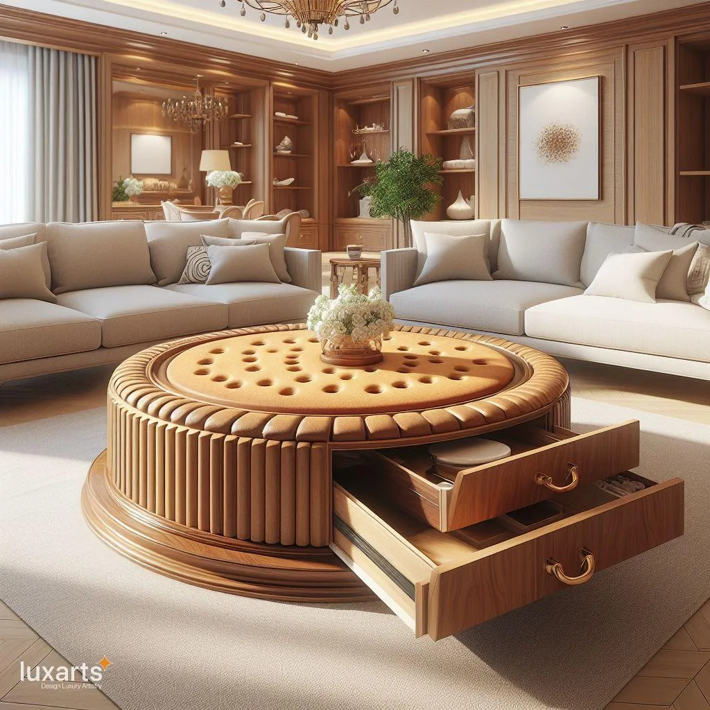 Sweeten Your Space: Add a Whimsical Touch with a Cookie Shaped Coffee Table luxarts cookie shaped coffee table 9 jpg