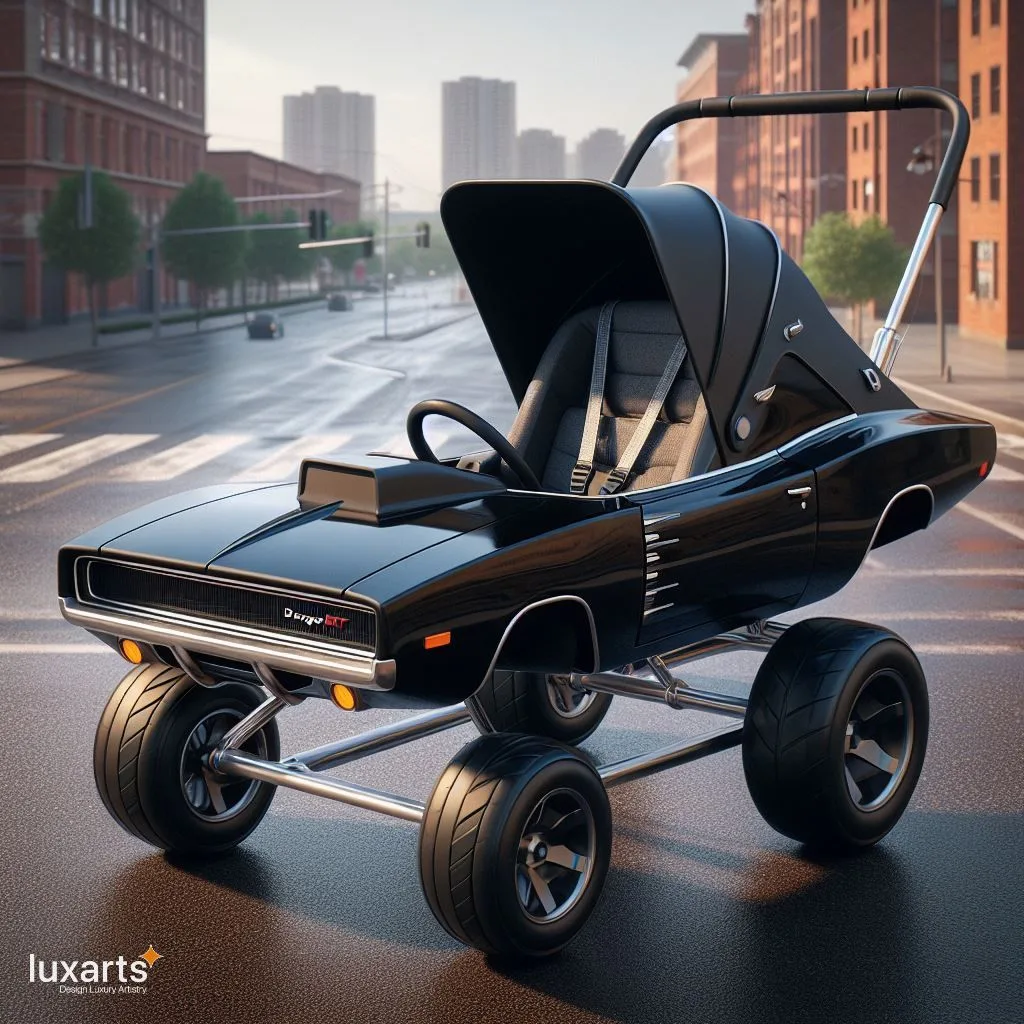 Stroller Inspired by Dom Toretto's 1970 Dodge Charger RT in Fast and