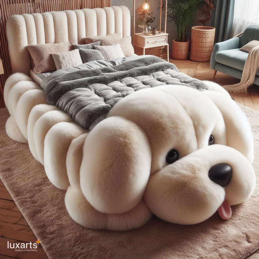 Double the Cuteness: Dog-Shaped Beds for a Cozy Bedroom luxarts dog shaped beds 2 jpg