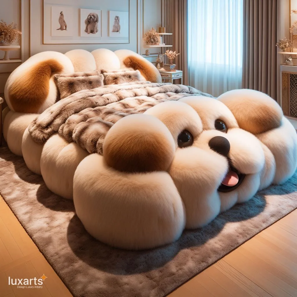 Double the Cuteness: Dog-Shaped Beds for a Cozy Bedroom luxarts dog shaped beds 3 jpg