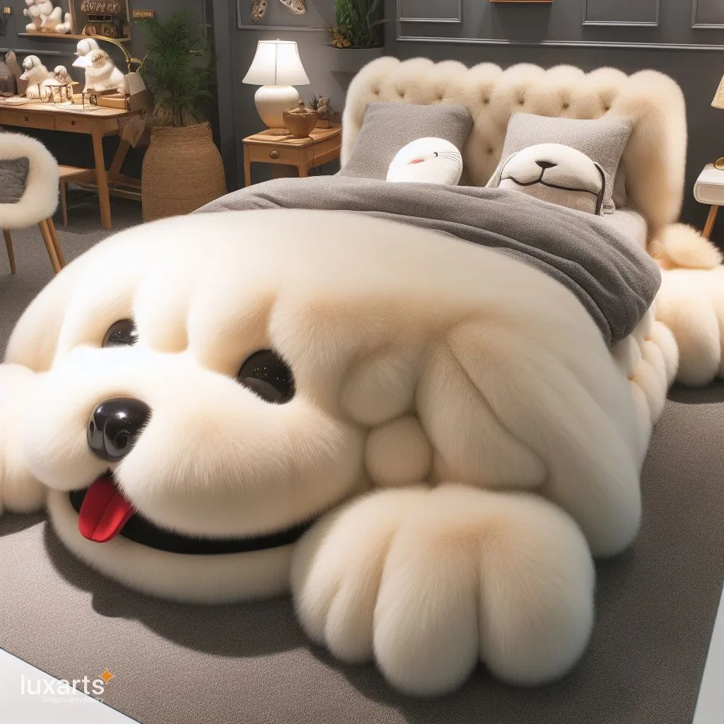 Double the Cuteness: Dog-Shaped Beds for a Cozy Bedroom luxarts dog shaped beds 4 jpg