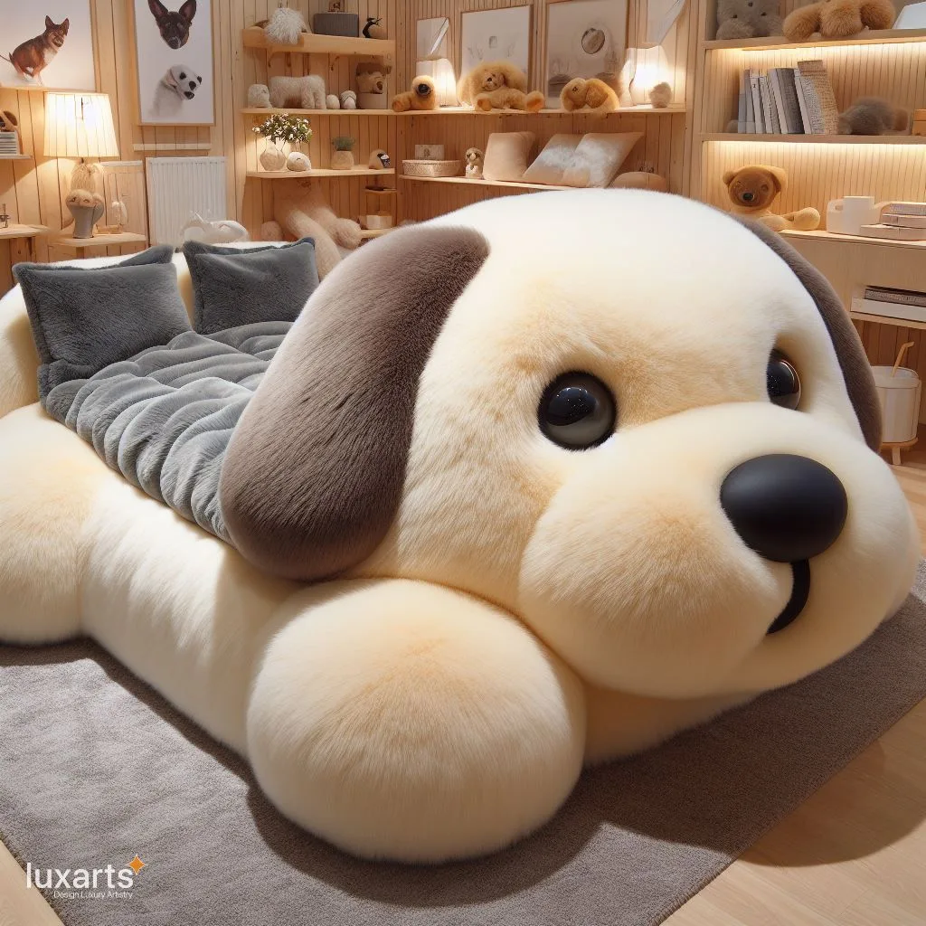 Double the Cuteness: Dog-Shaped Beds for a Cozy Bedroom luxarts dog shaped beds 5 jpg