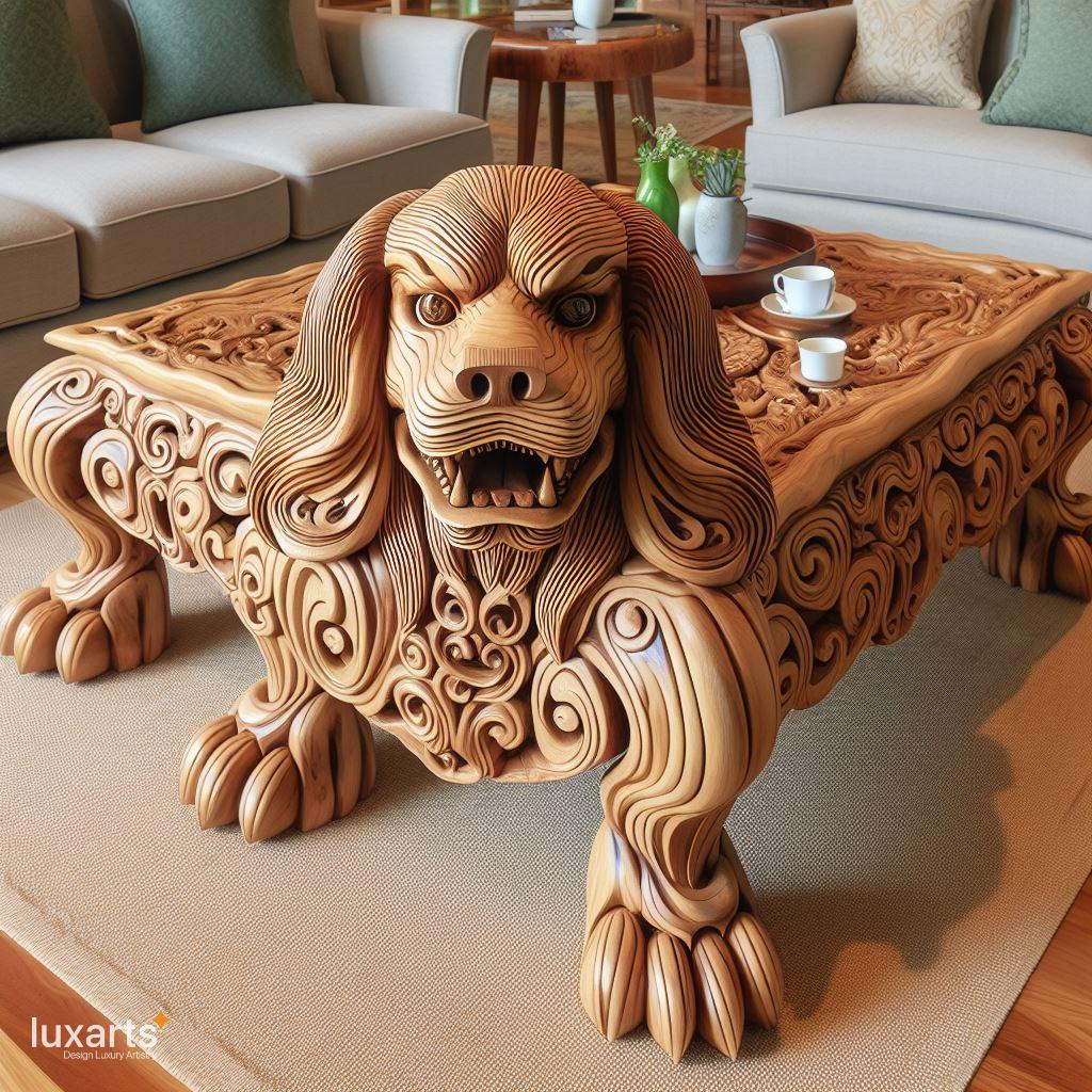 Add Canine Charm to Your Living Space: Dog Shaped Coffee Tables luxarts dog shaped coffee tables 1