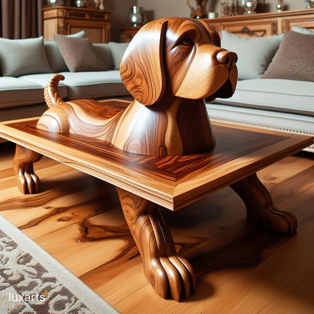 Add Canine Charm to Your Living Space: Dog Shaped Coffee Tables luxarts dog shaped coffee tables 3 jpg