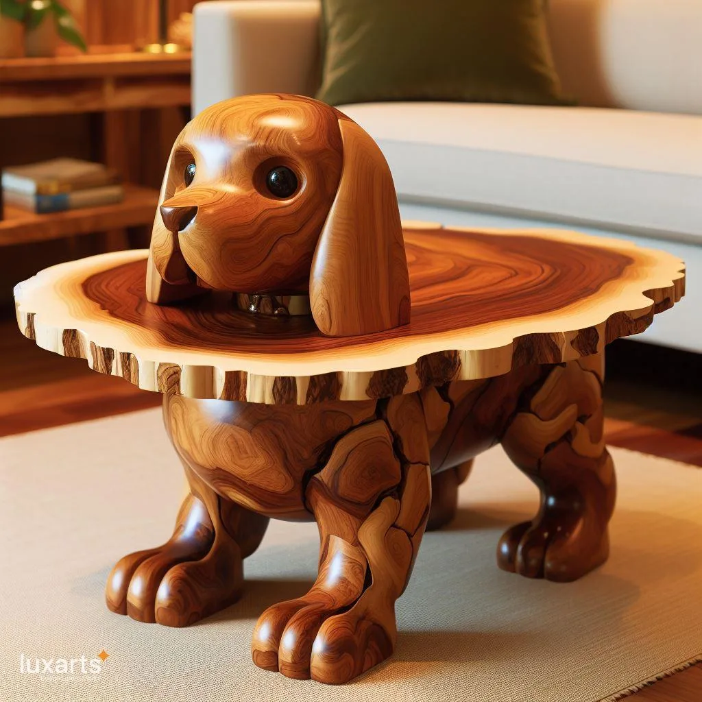 Add Canine Charm to Your Living Space: Dog Shaped Coffee Tables luxarts dog shaped coffee tables 9 jpg