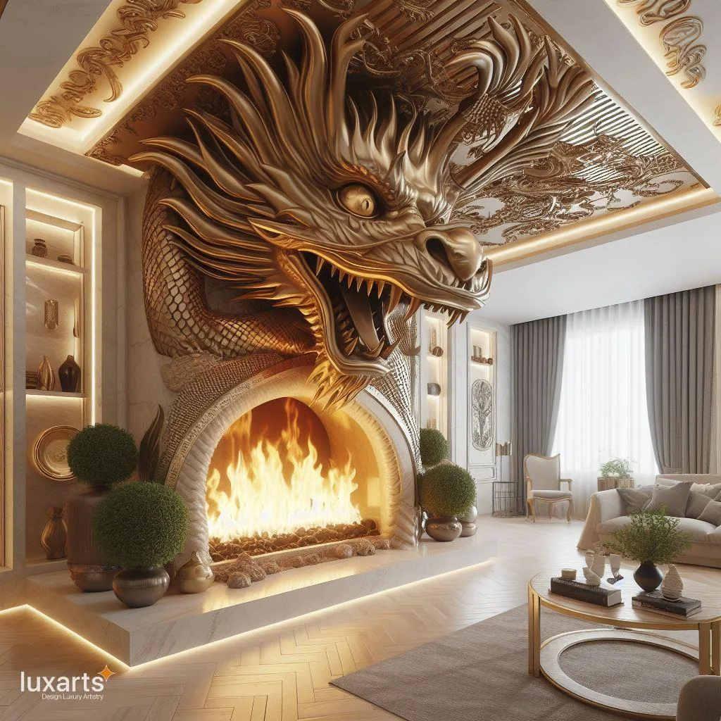Transform Your Space with Mythical Charm: Dragon-Inspired Fireplaces