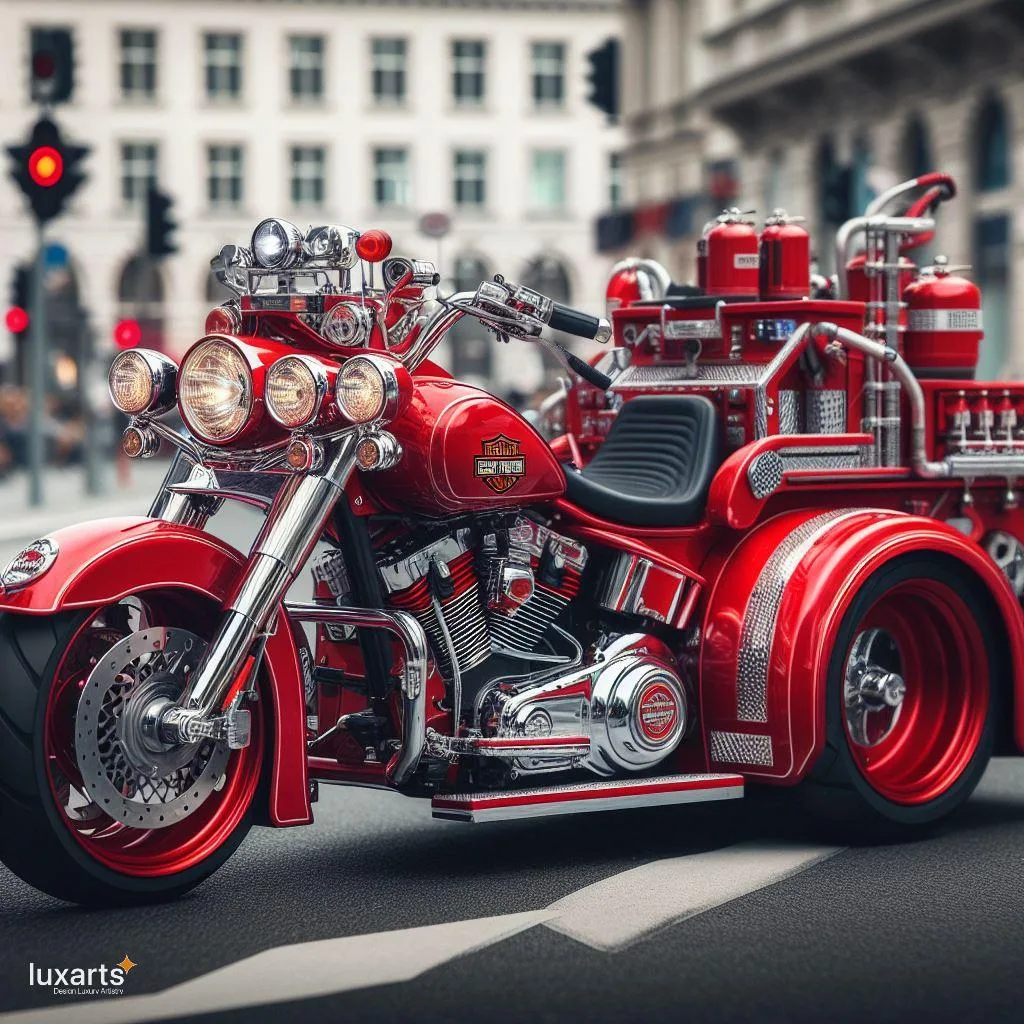 Rev Up Safety: Fire Rescue Motorcycle Inspired by Harley Davidson luxarts fire rescue motorcycle inspired by harley davidson 10 jpg