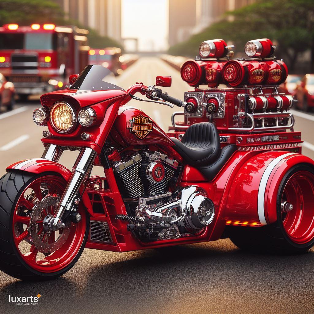 Rev Up Safety: Fire Rescue Motorcycle Inspired by Harley Davidson luxarts fire rescue motorcycle inspired by harley davidson 12