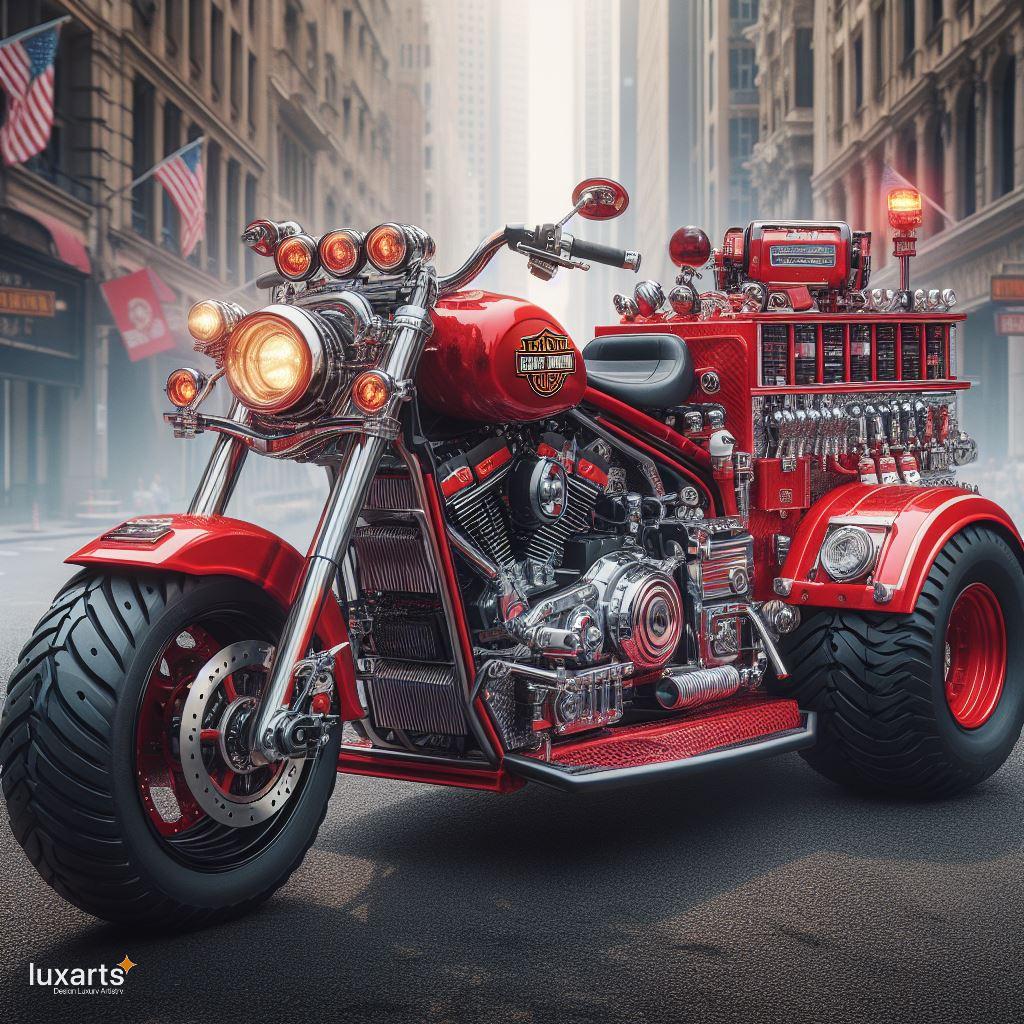 Rev Up Safety: Fire Rescue Motorcycle Inspired by Harley Davidson luxarts fire rescue motorcycle inspired by harley davidson 13