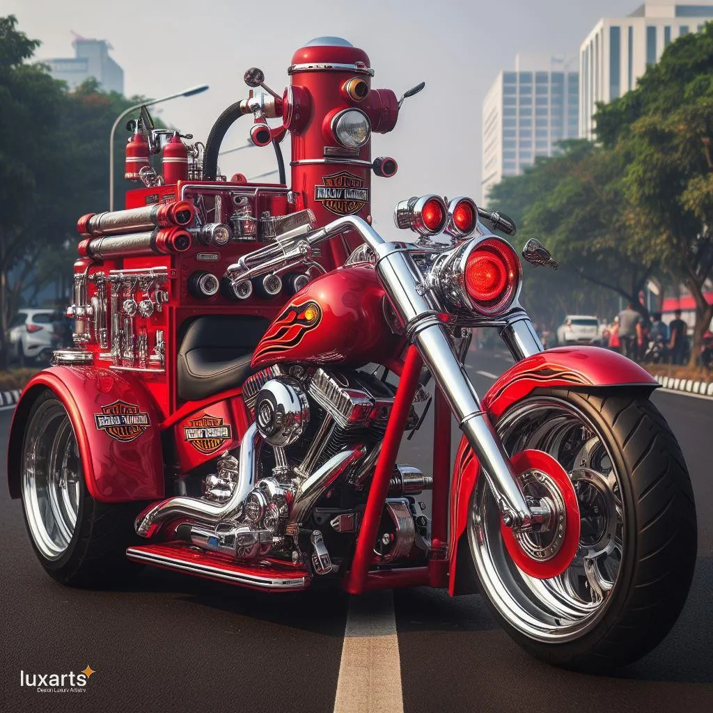 Rev Up Safety: Fire Rescue Motorcycle Inspired by Harley Davidson luxarts fire rescue motorcycle inspired by harley davidson 15 jpg