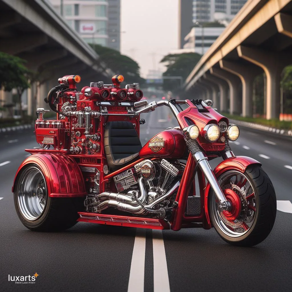 Rev Up Safety: Fire Rescue Motorcycle Inspired by Harley Davidson luxarts fire rescue motorcycle inspired by harley davidson 2 jpg
