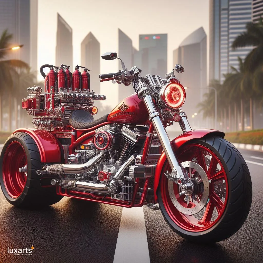 Rev Up Safety: Fire Rescue Motorcycle Inspired by Harley Davidson luxarts fire rescue motorcycle inspired by harley davidson 9 jpg