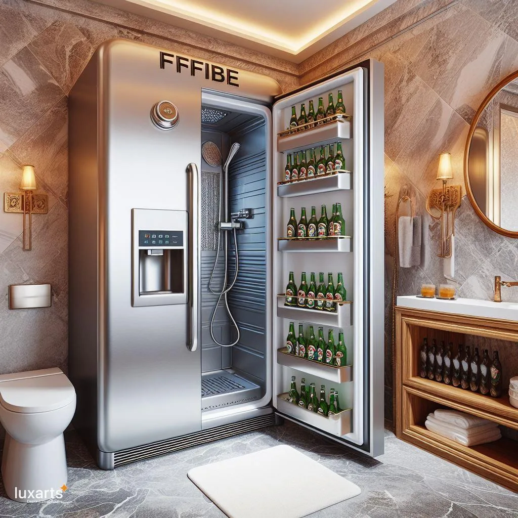 Chill Out in Style: Fridge-Inspired Shower for Refreshing Relaxation luxarts fridge inspired shower 0 jpg
