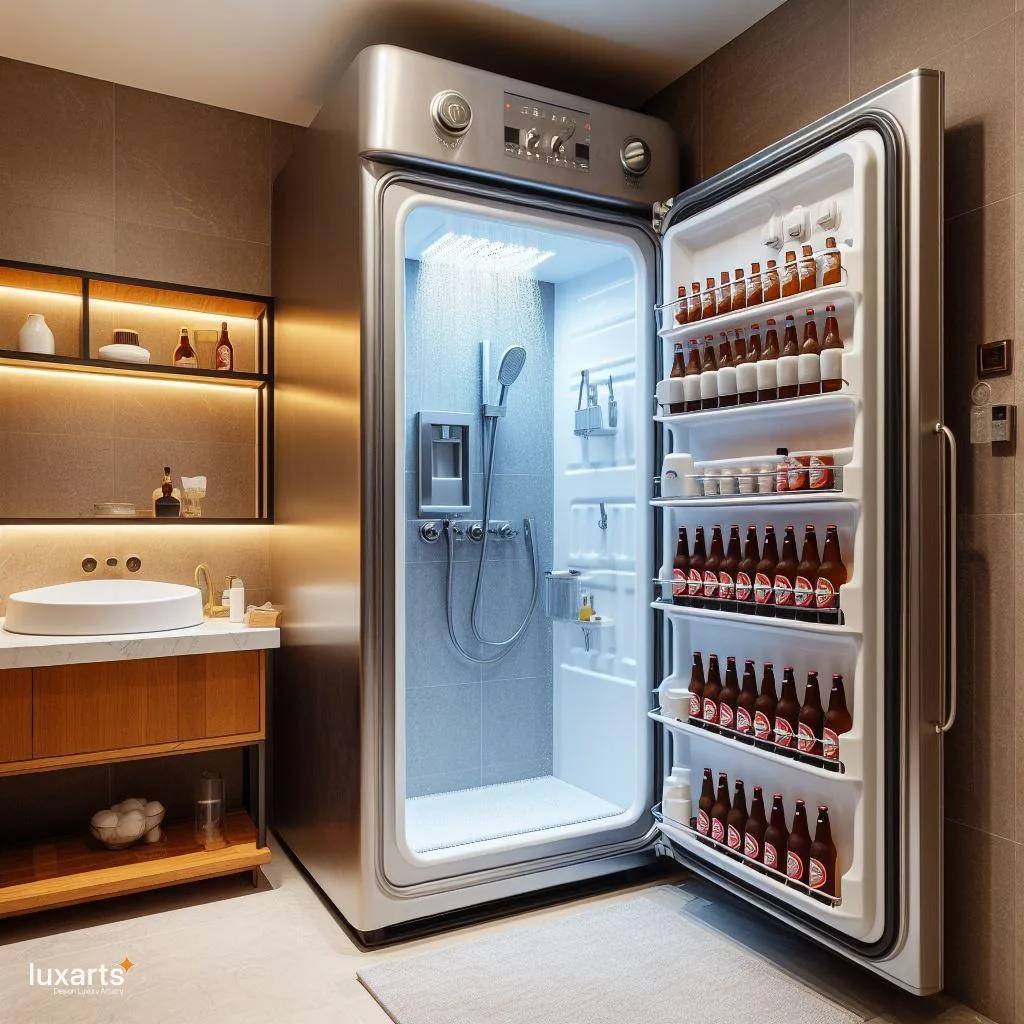 Chill Out in Style: Fridge-Inspired Shower for Refreshing Relaxation luxarts fridge inspired shower 12 jpg