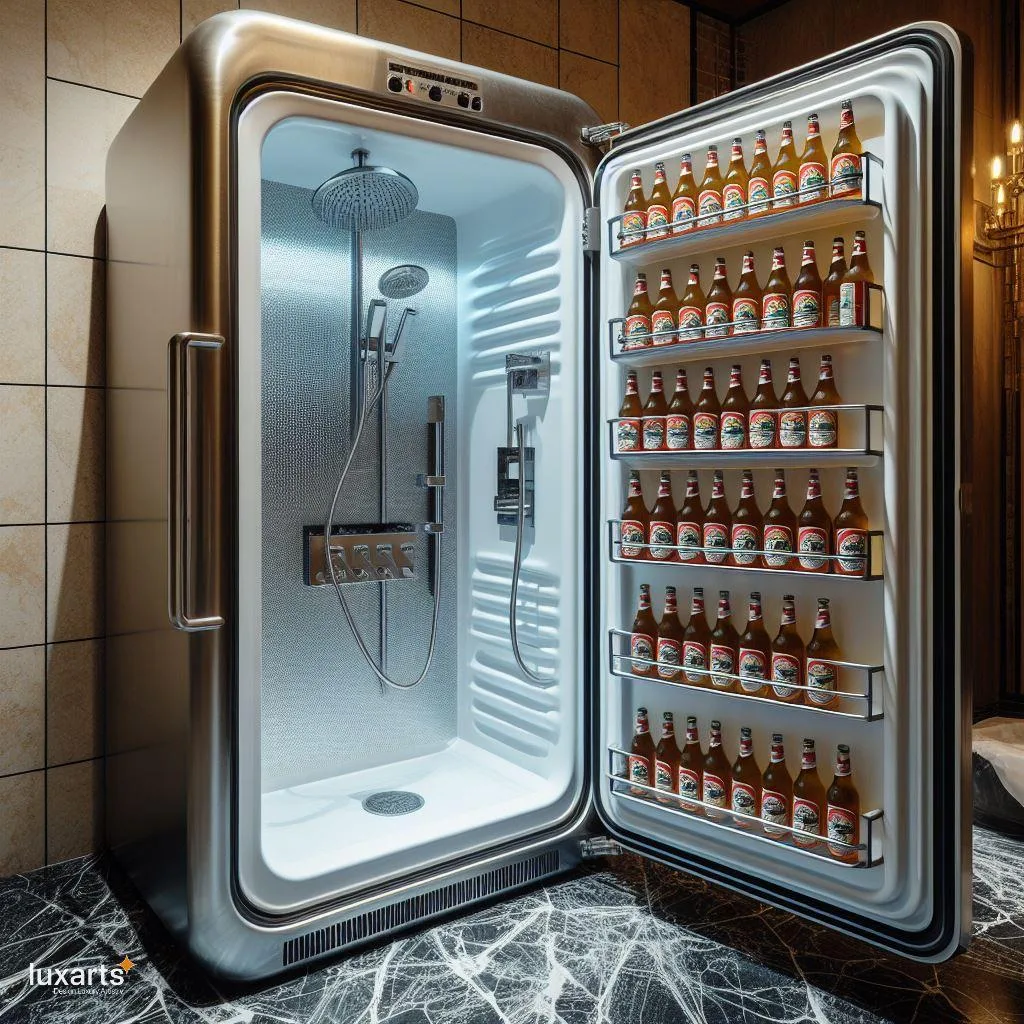 Chill Out in Style: Fridge-Inspired Shower for Refreshing Relaxation luxarts fridge inspired shower 3 jpg