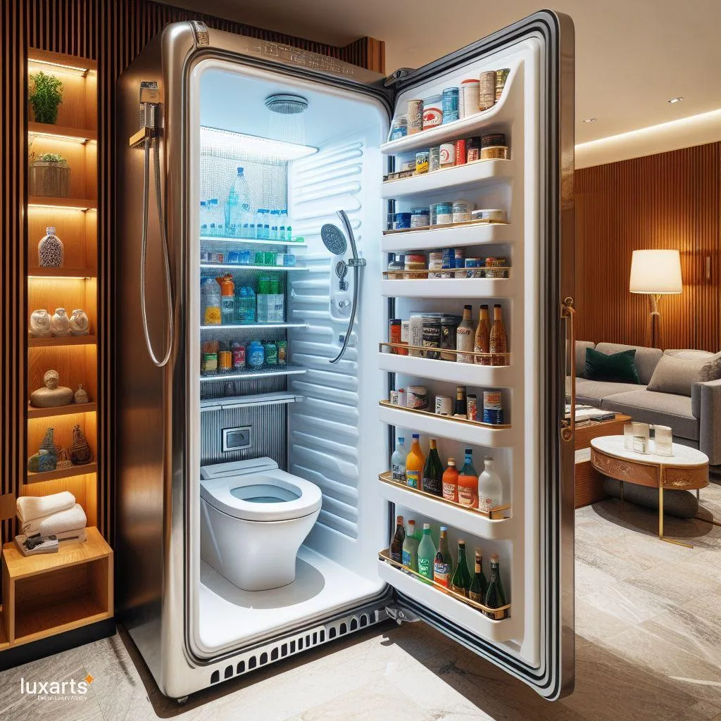 Chill Out in Style: Fridge-Inspired Shower for Refreshing Relaxation luxarts fridge inspired shower 8 jpg