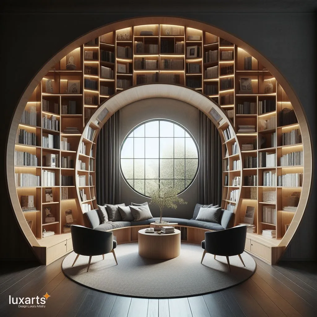 Giant Circular Library Bookshelf Your Cozy Corner of Classics
