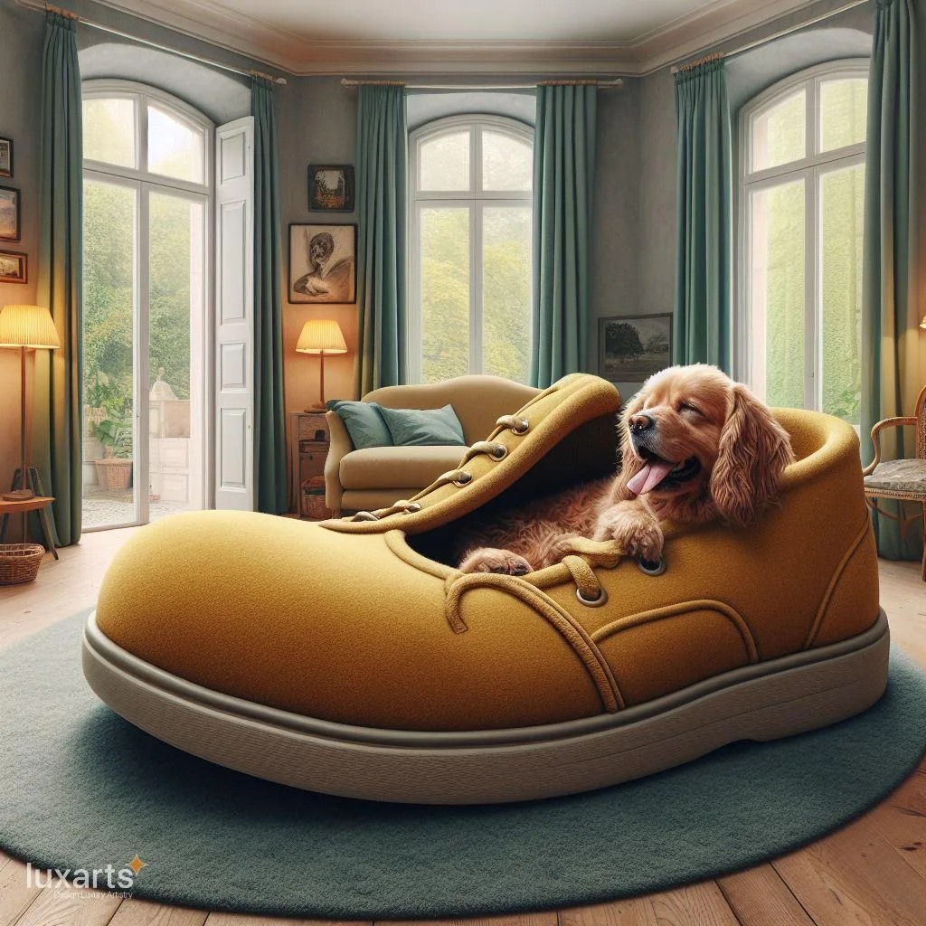 Pamper Your Pooch: Giant Slipper-Shaped Dog Beds for Ultimate Comfort luxarts giant slipper dog beds 5 jpg