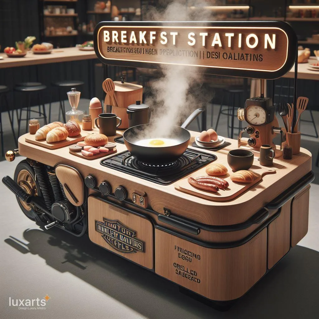 Start Your Day in Style: Harley Davidson-Inspired Breakfast Stations luxarts harley davidson breakfast stations 6 jpg
