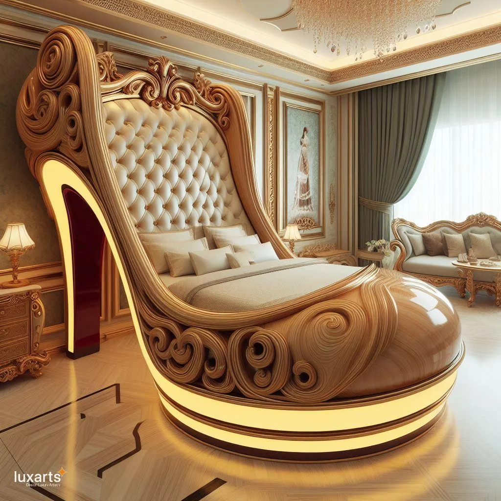 Sleep in Style: The Heel Shoe Shaped Bed luxarts heel shoe shaped bed 1 jpg