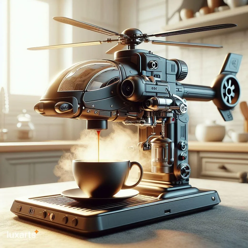 Helicopter Inspired Kitchen Appliances: Soaring Style in Culinary Innovation luxarts helicopter coffee maker 15 jpg