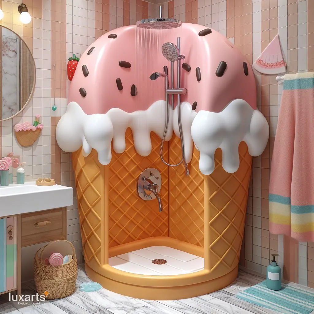 Ice Cream-Inspired Bathroom Decor: Sweeten Your Space luxarts ice cream inspired bathroom decor 7 jpg