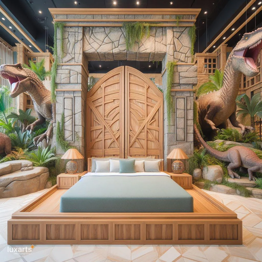 Roar into Adventure: Jurassic Park-Themed Bedroom for Dino Fans luxarts jurassic park bedroom 4 jpg