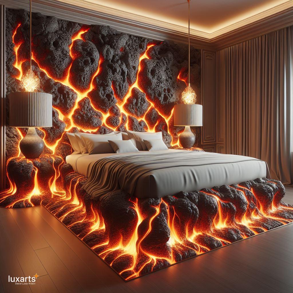 Lava-Inspired Bed: Sleep in the Fiery Depths of Style luxarts lava inspired bed 6