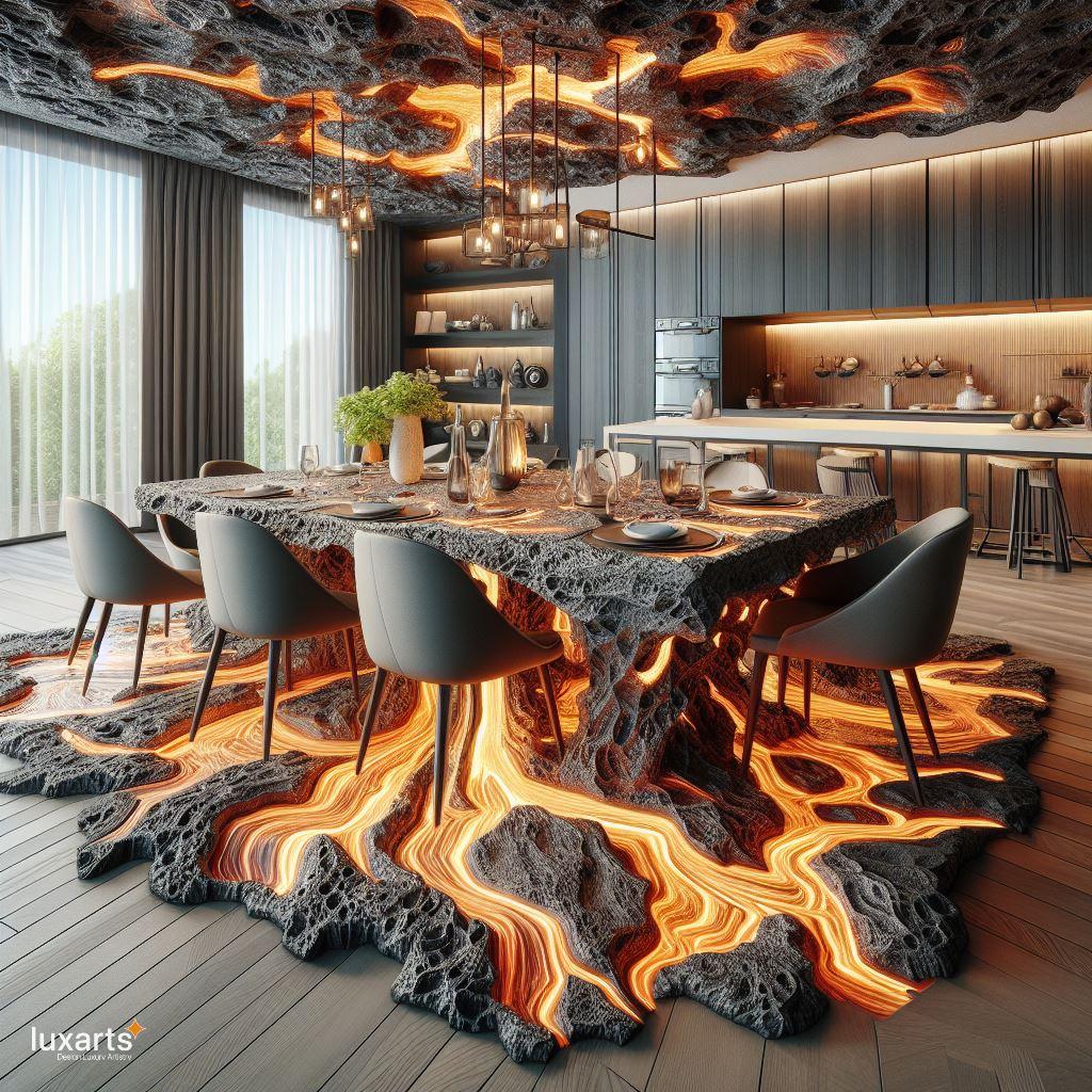 Lava Inspired Dining Table: Infuse Your Dining Space with Fiery Elegance