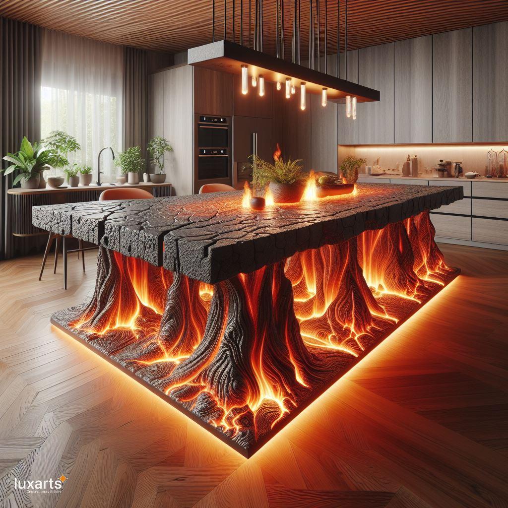 Lava Inspired Dining Table: Infuse Your Dining Space with Fiery Elegance luxarts lava inspired dining table 4