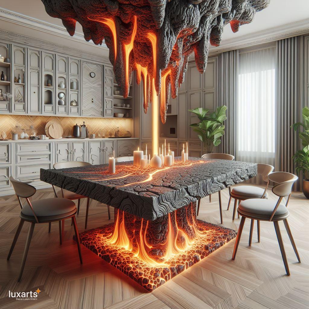 Lava Inspired Dining Table: Infuse Your Dining Space with Fiery Elegance luxarts lava inspired dining table 9