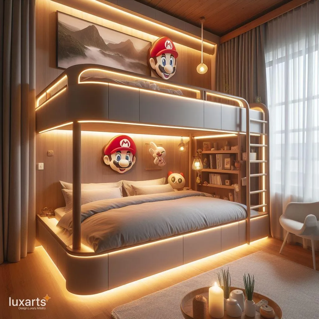 Adventurous Slumber: Mario Bunk Beds for Kids luxarts mario bunk beds 3 jpg