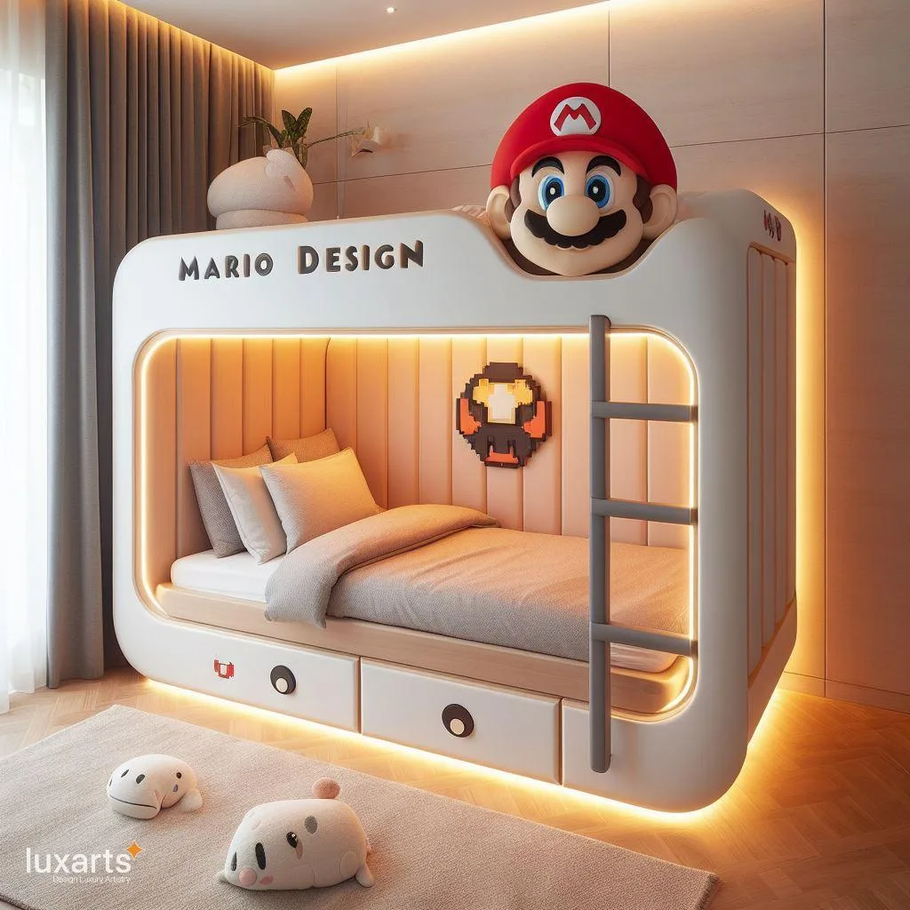 Adventurous Slumber: Mario Bunk Beds for Kids luxarts mario bunk beds 6 jpg
