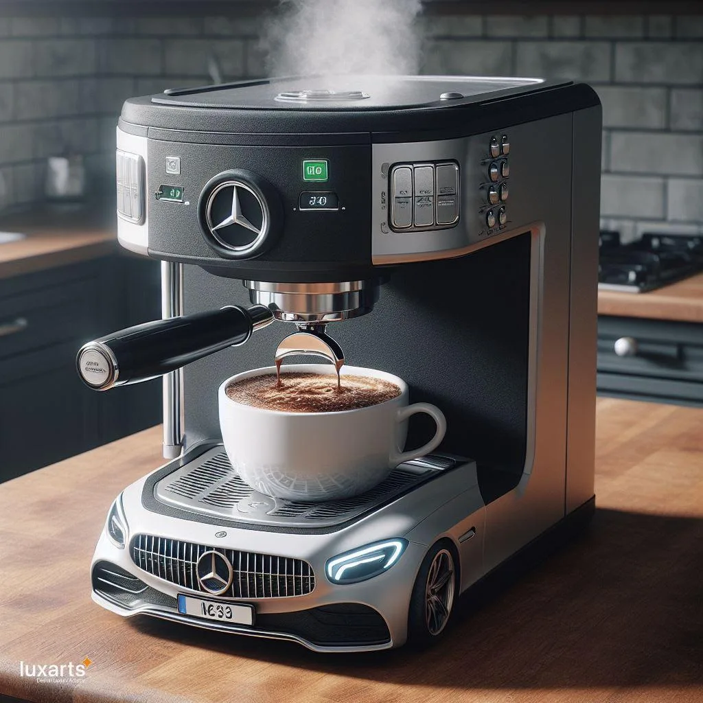 Rev Up Your Mornings: Mercedes-Inspired Coffee Maker for Luxury Brews luxarts mercedes inspired coffee maker 2 jpg