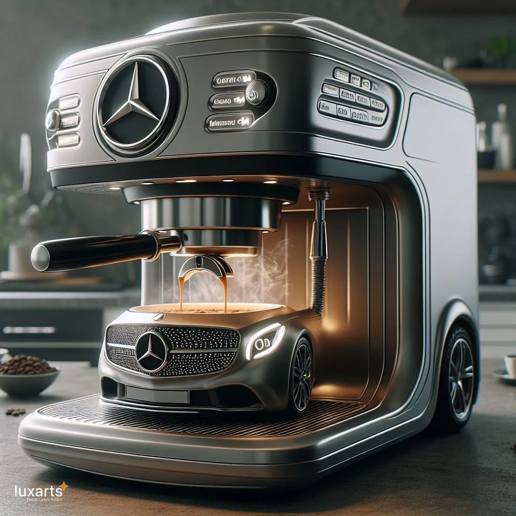Rev Up Your Mornings: Mercedes-Inspired Coffee Maker for Luxury Brews luxarts mercedes inspired coffee maker 5 jpg