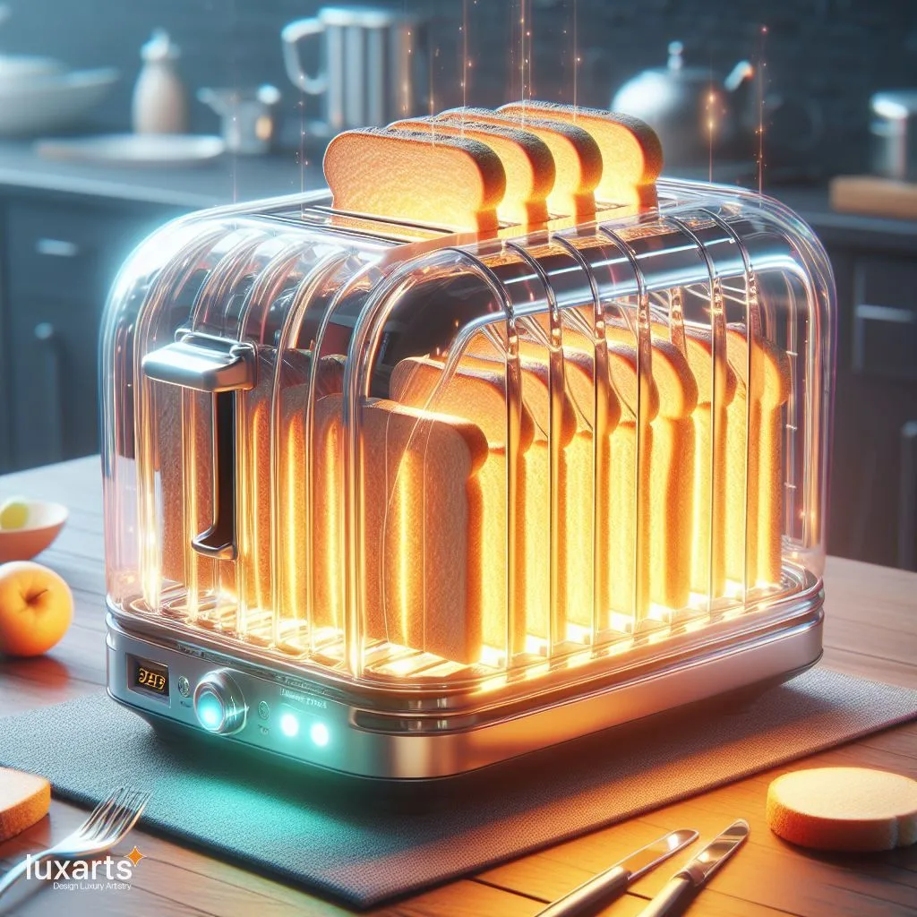 Radiant Start: Neon Transparent Toaster Adds a Splash of Color to Your Kitchen