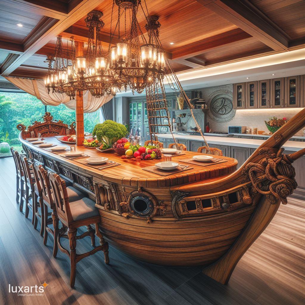 Set Sail in Style: Pirate Ship Kitchen Islands for Nautical Kitchens