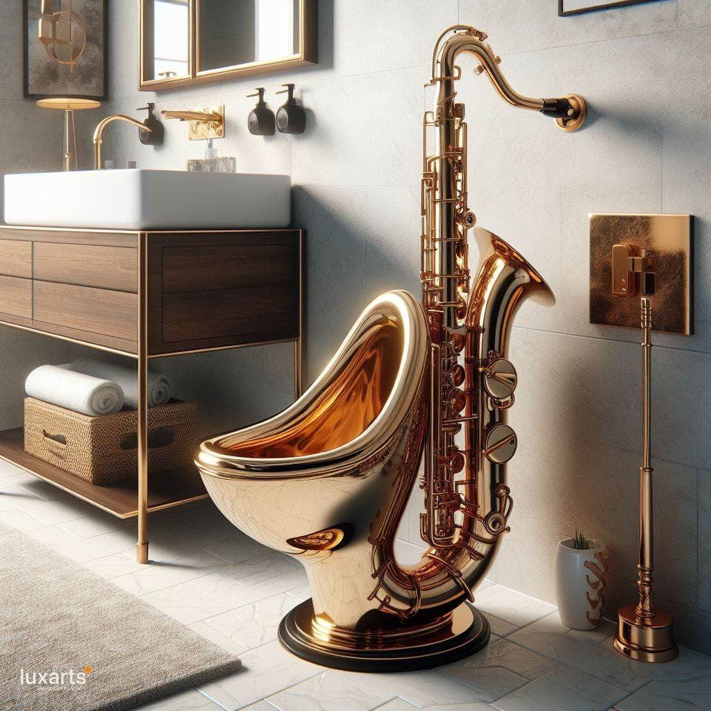 Jazz Up Your Bathroom: Saxophone-Shaped Urinals for Musical Decor