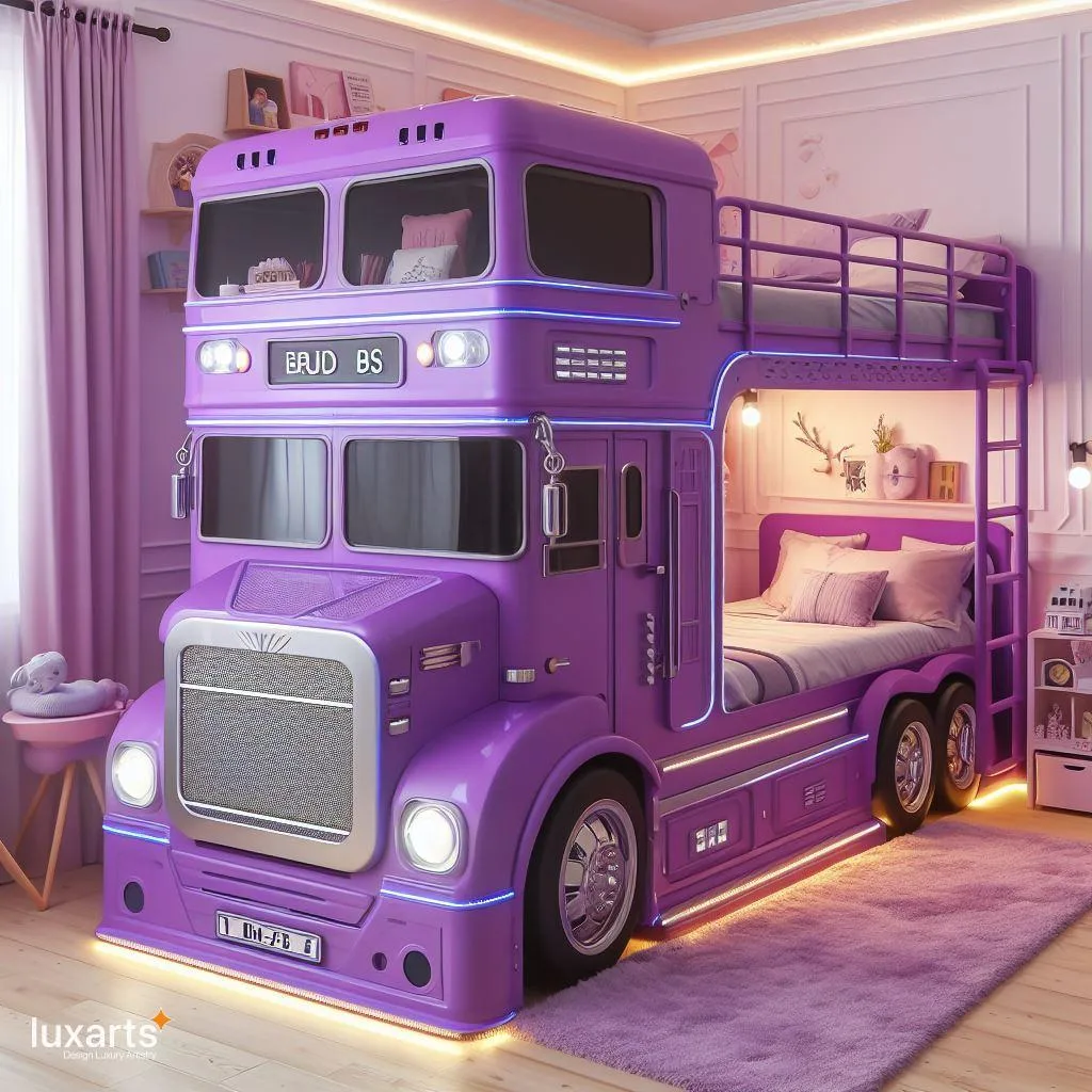 Rev Up Your Bedroom: Semi-Truck-Inspired Bunk Beds luxarts semi truck bunk beds 11 1 jpg