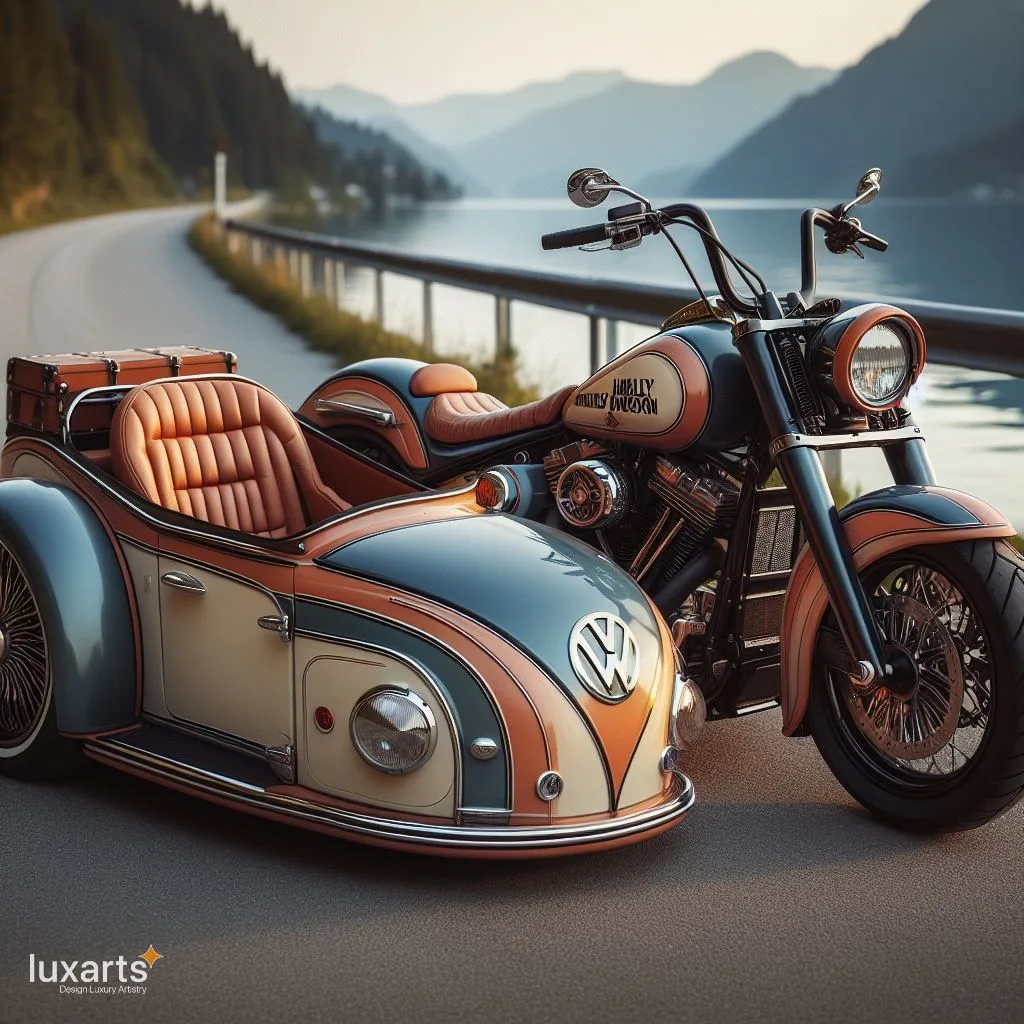 Harley Davidson and Volkswagen Sidecar: Cruising in Style luxarts sidecar vw x harley davidson 1 jpg
