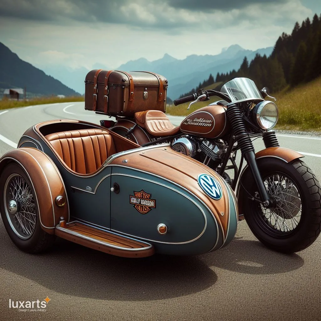 Harley Davidson and Volkswagen Sidecar: Cruising in Style luxarts sidecar vw x harley davidson 13 jpg