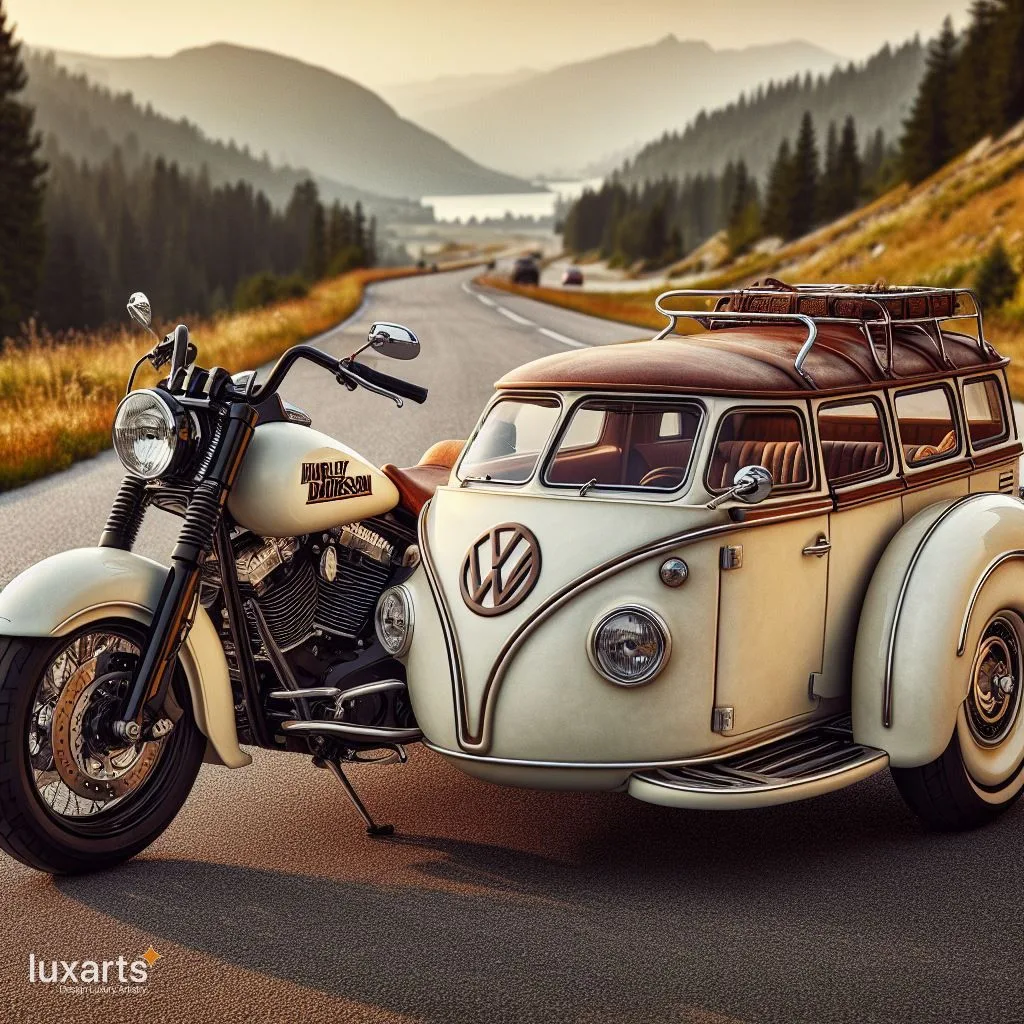 Harley Davidson and Volkswagen Sidecar: Cruising in Style luxarts sidecar vw x harley davidson 15 jpg