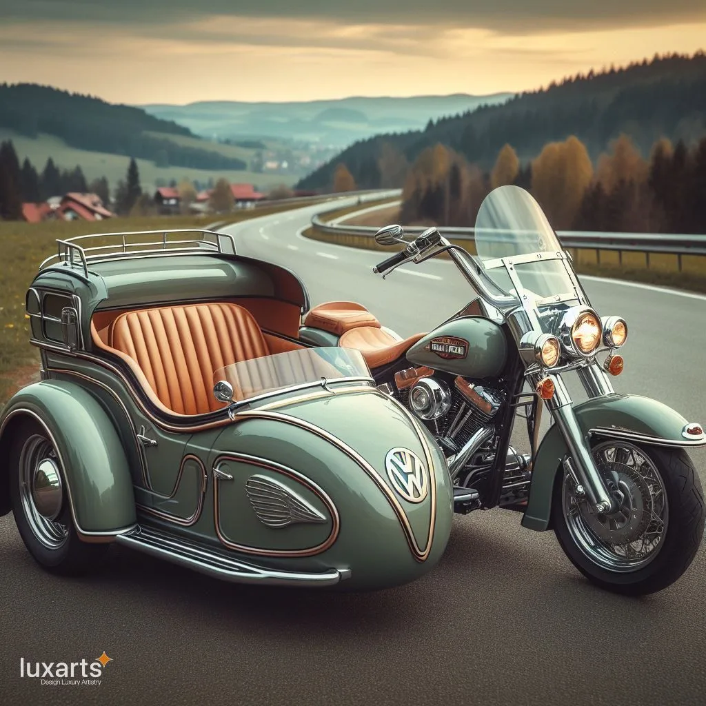 Harley Davidson and Volkswagen Sidecar: Cruising in Style luxarts sidecar vw x harley davidson 16 jpg