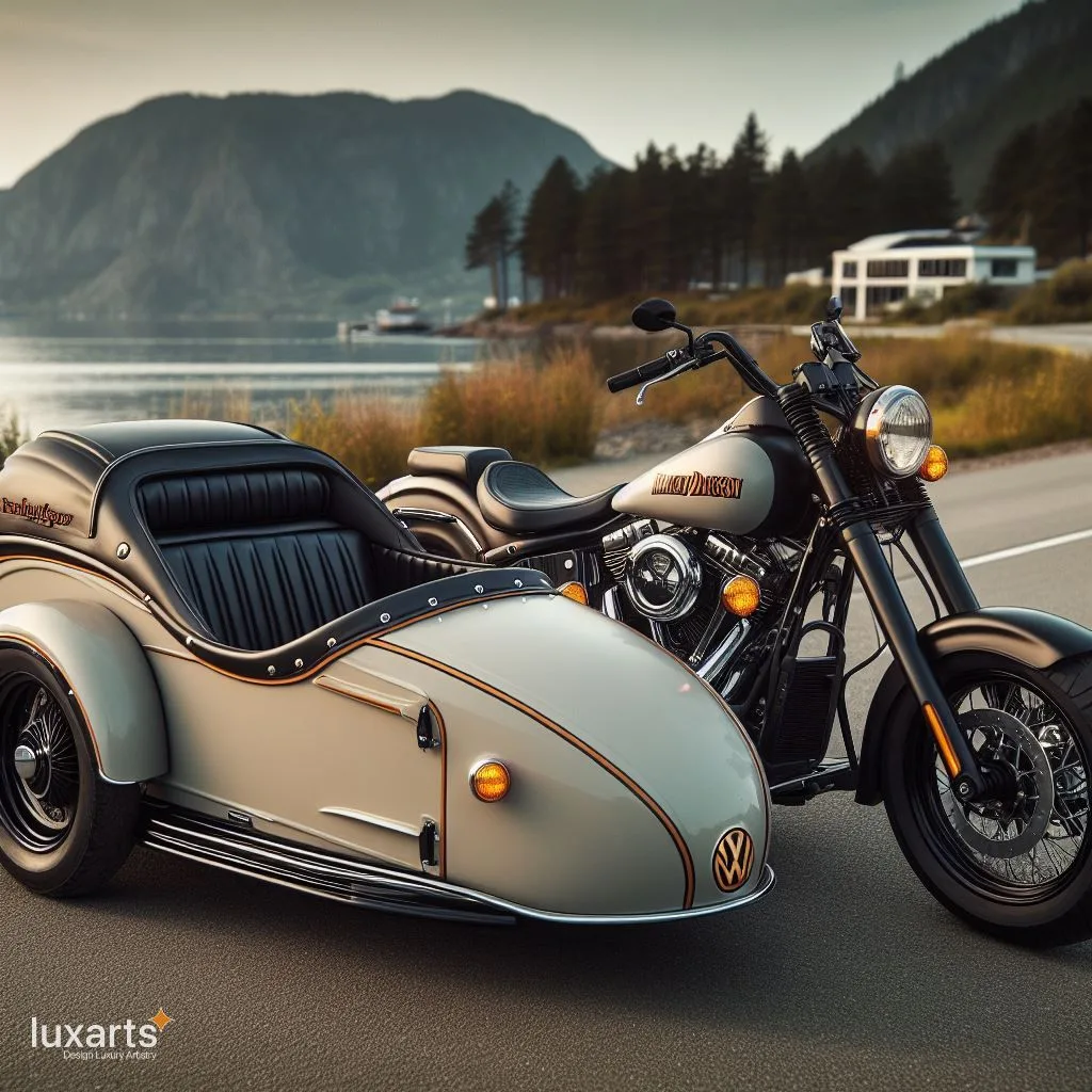 Harley Davidson and Volkswagen Sidecar: Cruising in Style luxarts sidecar vw x harley davidson 18 jpg