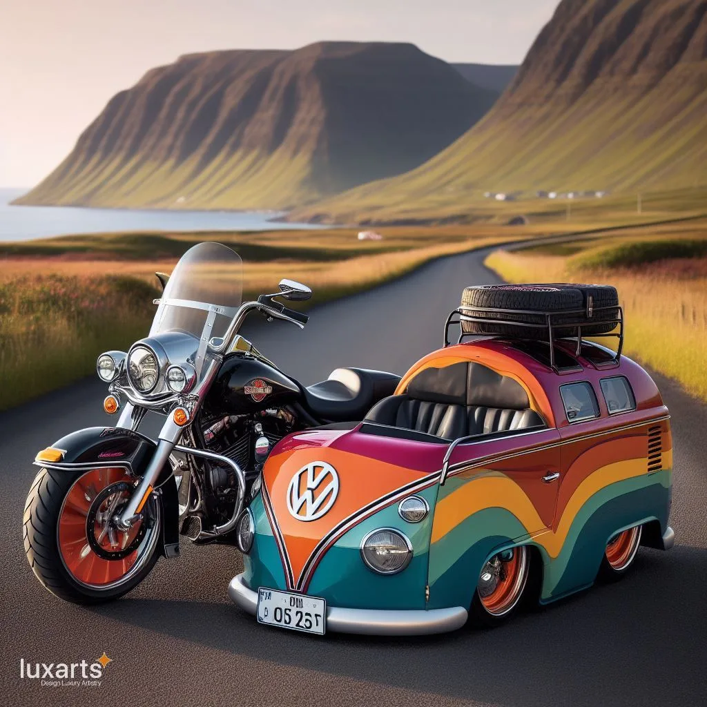 Harley Davidson and Volkswagen Sidecar: Cruising in Style luxarts sidecar vw x harley davidson 20 jpg
